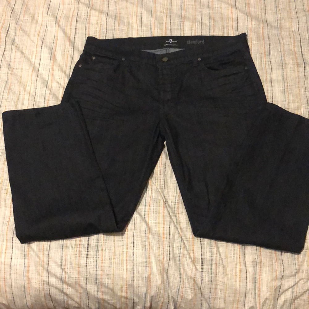 7 For All Mankind men’s dark standard style jeans